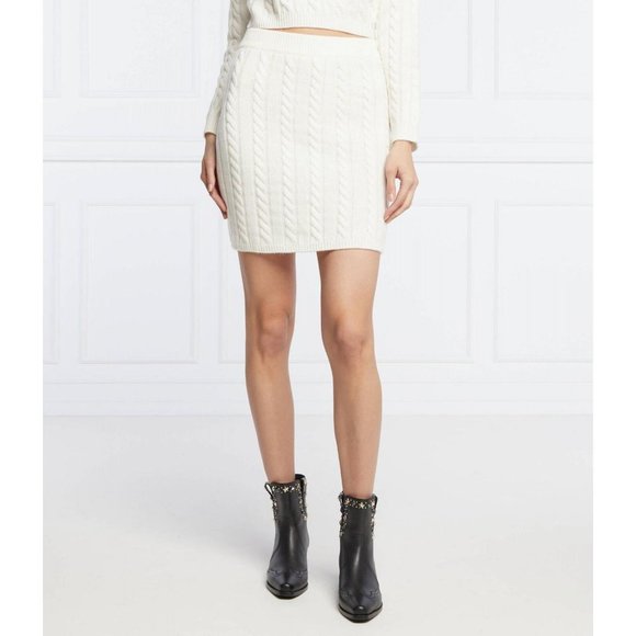 Guess Dresses & Skirts - NWT Guess Womens Diane Skirt with Addition of Wool W1BD22 Z2WJ0 S White